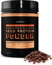 Sun Bay Organics Buča in mleko osat Veganov protein v prahu - 1lb Kanister - Kavna rastlina na osnovi Beljakovinska mešanica v prahu - 13g mešanica beljakovin - soja, mlečni izdelki, sladkor, in gluten brez