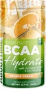 O času BCAA Hydration Powder Orange Cream, z L-glutamin & elektroliti, Non-GMO, Gluten Free, Monk Fruit, Coconut Voda, 20 Serving