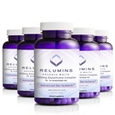 Relumini L-glutatione Complex 1650mg - Antioksidant Podpora z alfa lipojska kislina, NAC, L-Metionin, Vitamin E, Skin Health Supplement, Izdelano v ZDA - 90 Vegetarian kapsule x 5 steklenice