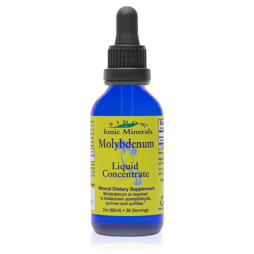 Eidon Ionic Minerals Liquid Molibden Supplement - Tekoči jonski minerali, Molibdenove kapljice, vse naravne, brez dodanih sladkorjev, Podpira Biološke procese, Mineral Supplements, 2 oz
