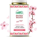 Snake Brand Prickly Heat Hladilni prašek za vsakodnevno uporabo - Anti-Chafing, Toplotni izpuščaj Relief, Soft Sakura Scent (4,9 Oz / 140g)