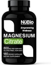 ZDA Made Magnezij Citrat 400mg Kapsule (Citrato de Magnesio) Non-GMO & Gluten-free, Magnezij dodatek za pomoč v spanju, možgani, zdravje srca, moč kosti, Presnova in stres NüBio