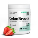 ColonBroom Psyllium Husk Powder (Strawberry) - Clease za napihnjenost Relief & Gut Health - Colon Broom Fiber Powder Drink - Vegan, Gluten Free, Non-GMO Fiber Powder dodatek, 50 Servings