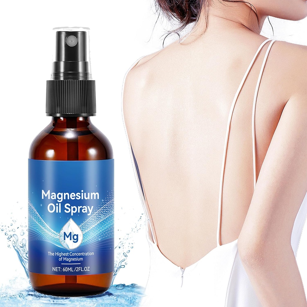 Čisto magnezijevo olje Spray, Magnezij Spray, Ne Zdrava sled Minerali - 100% Pure Organic Natural Magnezij Spray, Skupni zdravje in spanje Podpora, Hitro Absorpcija - enostaven za uporabo