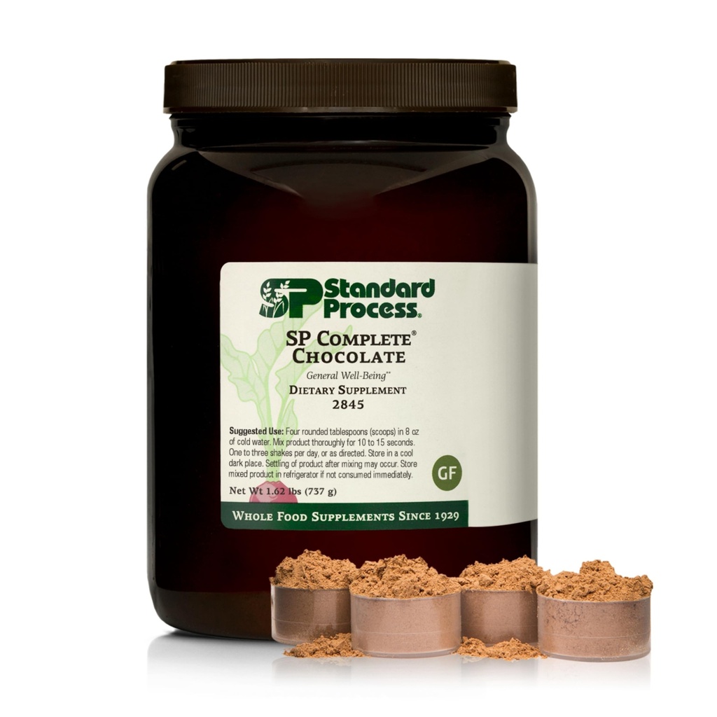 Standardni proces Inc. SP Popolna - popolna prehranska podpora, Jetrna podpora, Antioksidant, z riževimi beljakovinami, Grozdni ekstrakt, in Choline - Vegetarian, Čokolada - 26 Ounce