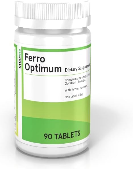 FitForMe Bariatrični multivitamini Železo dopolnilo po želodčnem rokavu - En dan Ferro Optimum Tablet - 90 dni Dobava železovega železa (Iron Booster for Optimum Chewable)
