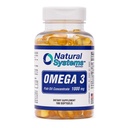 Omega 3 1000mg ribje olje 100 Koncentrirana softgels by Natural Systems - Omega 3 Dodatki - Kapsule za dnevno prehrano - EPA - DHA - Kot nalašč za podporo srcu, očesu, možganih in sklepih*