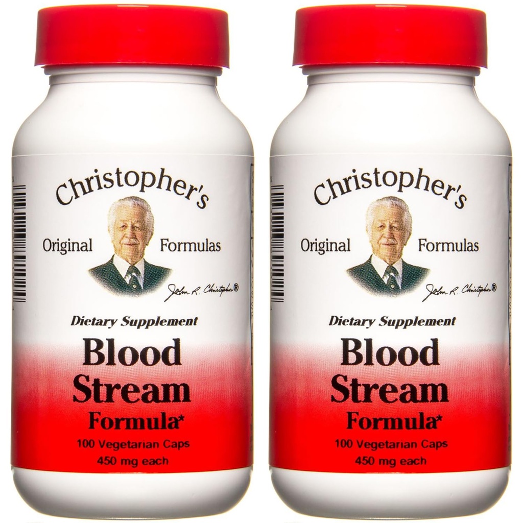 Christopher's Original Formula Blood Stream Formula - Krvni obtok dopolnila - podpira Vein Elasticity, Čisto in čisto Bloodstream - paket 2