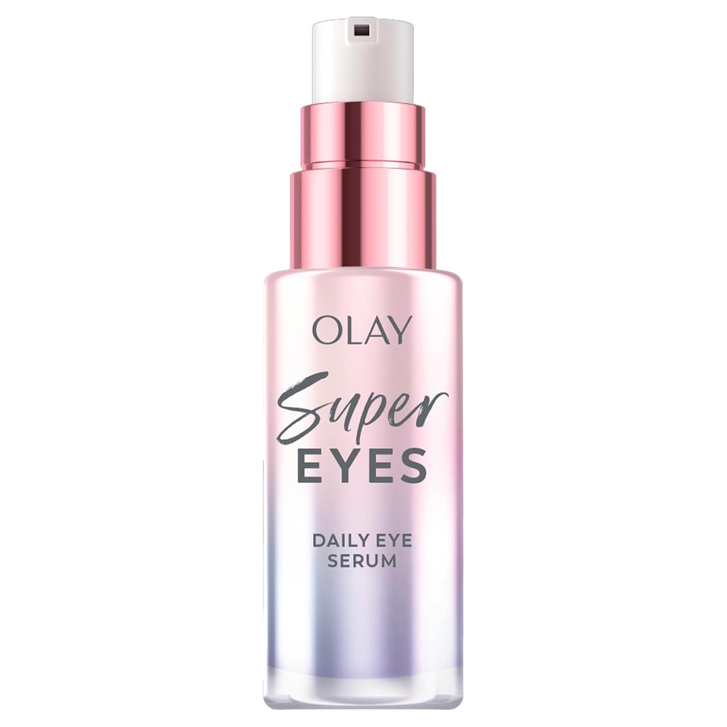 Olay Super Eye Serum - Vitamin C, kofein, niacinamid, Amino Peptide, Aloe Vera - svetlejši temni krogi, Anti-Wrinkle, Anti-Aging, Posvetlitev, Gladki Fine Lines, Firming, Hidrating, 0.45 Oz