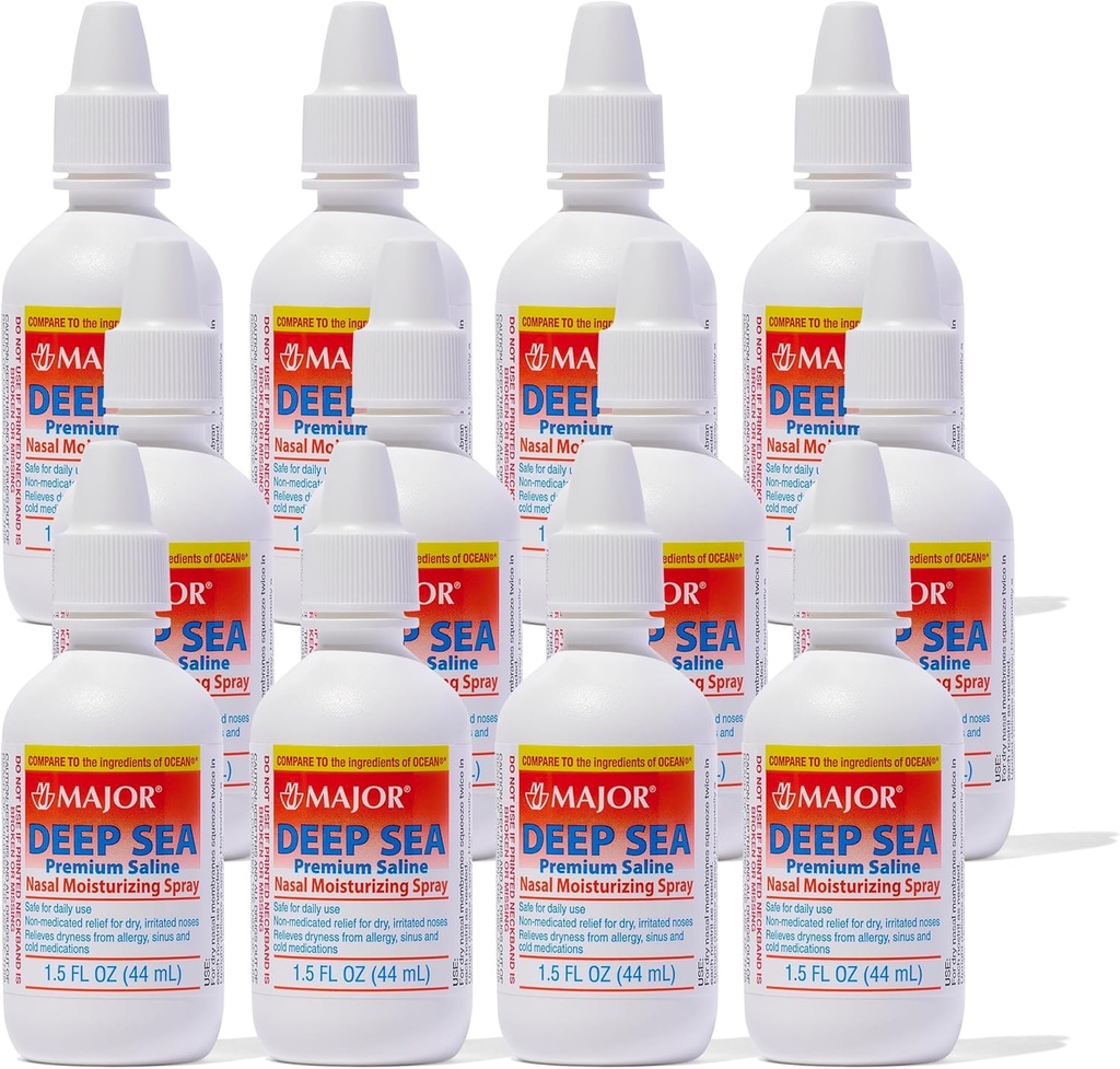 Deep Sea Saline Nasal Spray Generic for Ocean Nasal Vlažilni Spray 1,5 oz na plastenko pakiranje po 12 steklenic