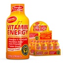 Vitamin Energija Imuno+ Ekstra moč Energija Shot Orange Burst 12 Pack, 260mg Naravni kofein, B-vitamini, Citicoline, Zeleni čaj, Immuniteta in fokus podpora, Nič sladkorja, Gluten-free 1,93 fl oz