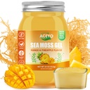 ACEYO (18 OZ) Irish Sea Moss Gel Raw Vegan Pineapple Flavor 102 Vitamini in minerali Divji pridelani ne-GMO