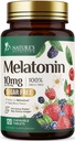 Melatonin 10 mg hitro raztapljanje, Melatonin dopolnila za miroljuben spanec, naravna podpora za spanje dopolnilo za odrasle, ekstra moč Jagodne tablete, brez sladkorja, 120 tablet, 120 dnevna oskrba
