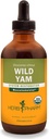 Herb Pharm Certified Organic Wild Yam Liquid Extract za mišično-skeletni sistem podpora - 4 Ounce
