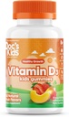 Doctor's Best Doc's Children's Vitamin D3 Gummies 1000iu, Podpira zdrave kosti in zobe, Imunsko zdravje, kalcijeva absorpcija, 60 Štetje