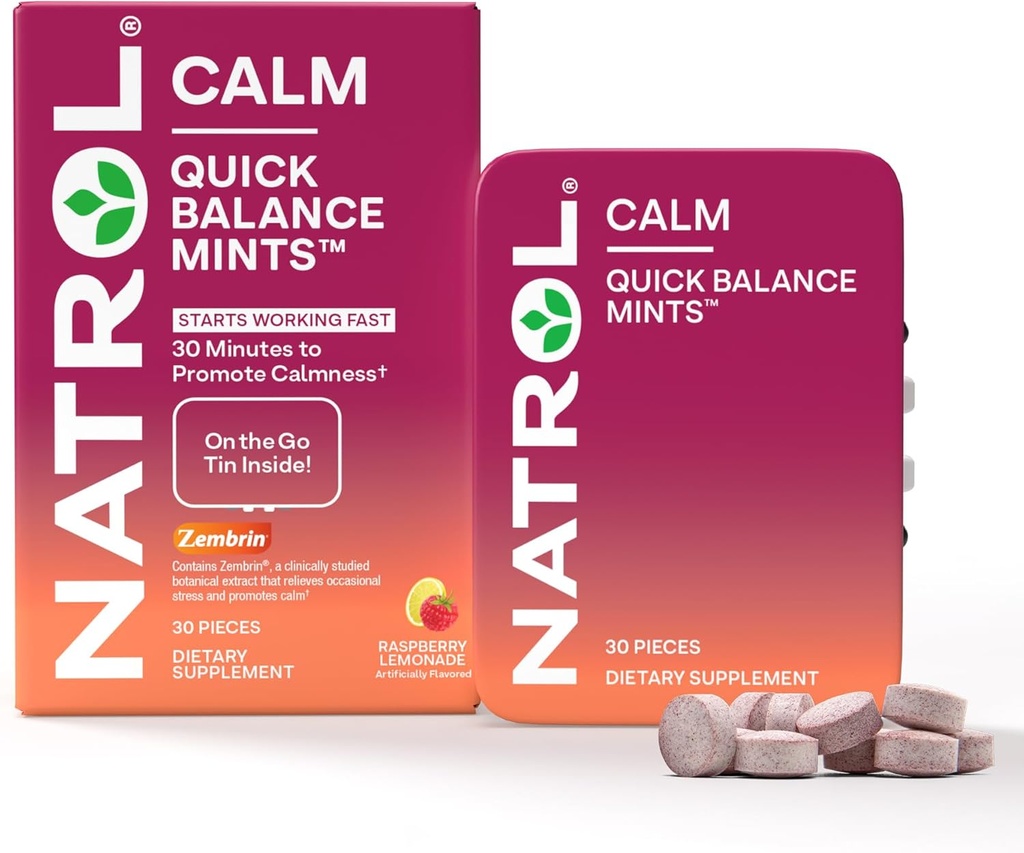 Natrol hitro ravnovesje mirne mete, prehranska dopolnila, malina limonada umetno aromo, 30 grof, 15 dan dobave