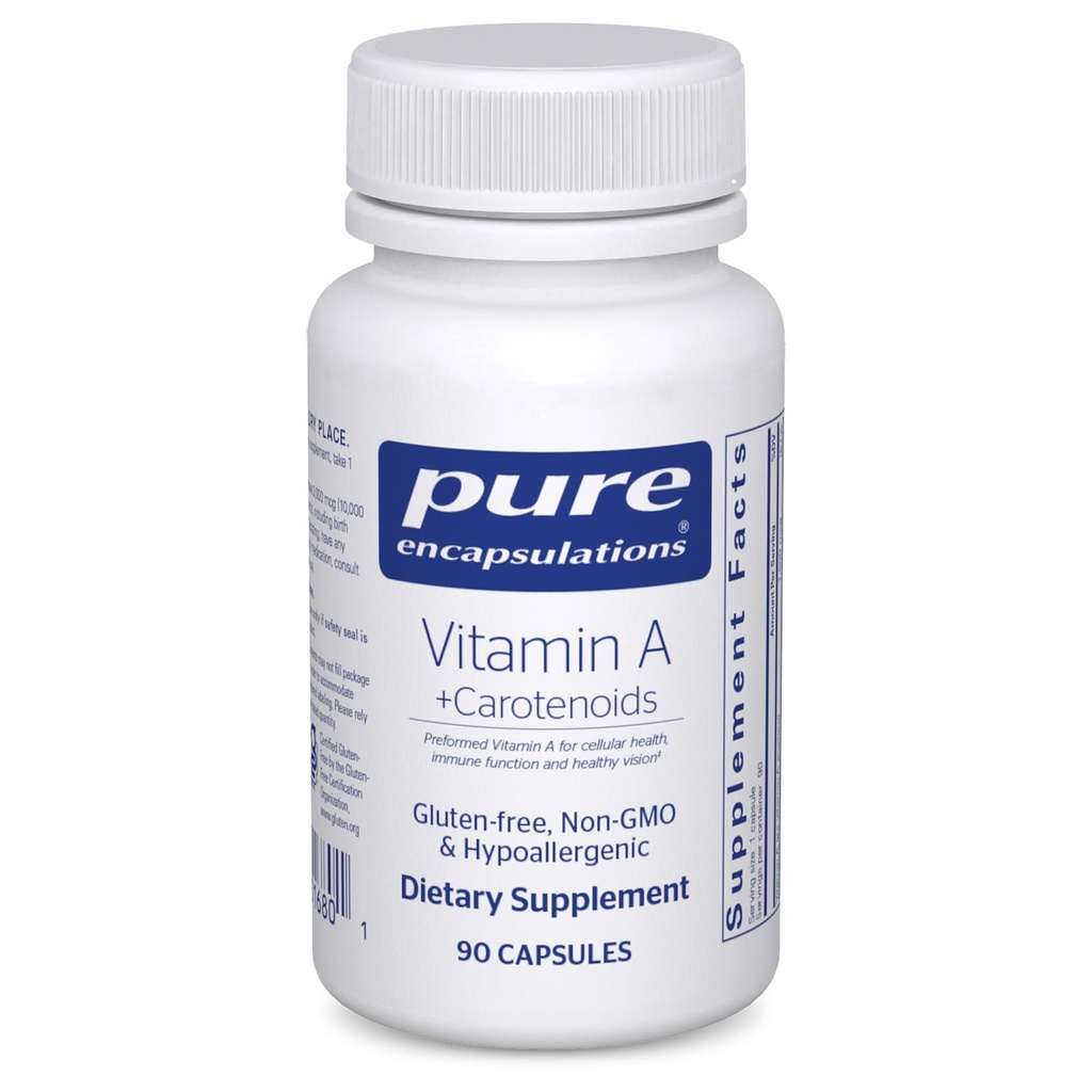 Čiste enkapsulacije Vitamin A + karotenoidi (Lutein, Zeaksantin in astaksantin) 