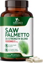 Saw Palmetto za moške 1000MG - 3X Strength Prostata Health Supplement - Herbal Extract Supplement - Prostata Dodatki za moške zdravstvene podpore, Prostata urinarne in las zdravstvene podpore - 60 kapsul