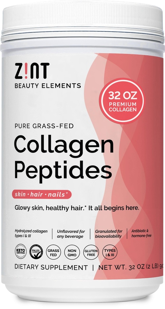 Kolagen peptides Powder XL (32 oz): Paleo & Keto Prijazno travi-Fed Hidrolizirano Kolagen Protein dopolnilo - nearomaden, brez GSO (Packaging May Vary)