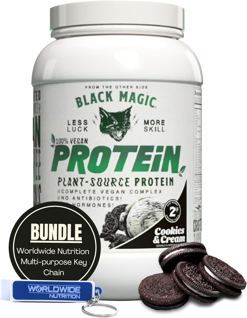 Svetovna prehrana Združljiv s črnim Magic Multi-Source Protein Powder - Veganski piškotki in krema 