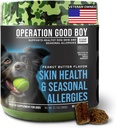 O.G.B. Operacija Dober fant - SRE: Koža / plašč / alergija dodatek za hišne ljubljenčke - 90 Count Soft Chews - 12,7 oz - Narejene naravne sestavine - Veteran v lasti