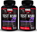 Test FORCE FACTOR X180 PM, 2-Pack, Testosteron Booster za moške, Čez noč Testosteron dopolnilo za izgradnjo mišic, povečanje moči, in spodbujanje globlje, bolj zdravo spanje in okrevanje, 240 Tablete