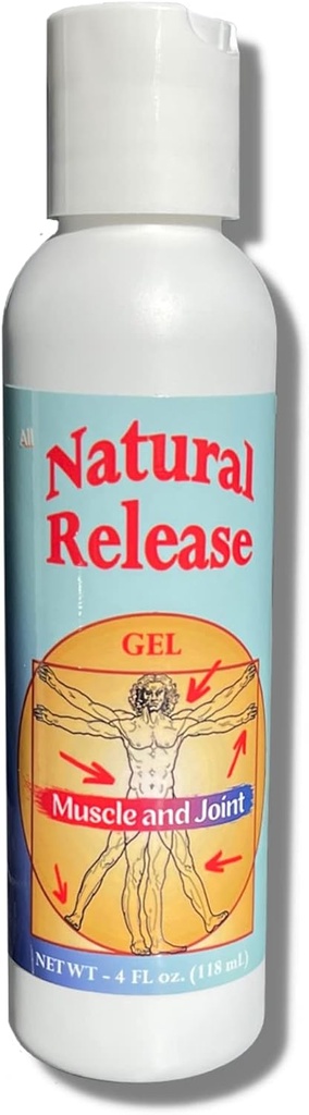Naravni release Muscle & Joint Gel za ljudi - Relief za boleče nazaj, kolena, HIPS, Mišični stres, nočne krče, bolečine, sevi, nelagodje - hitro ukrepanje, Mentol Free (4 oz)