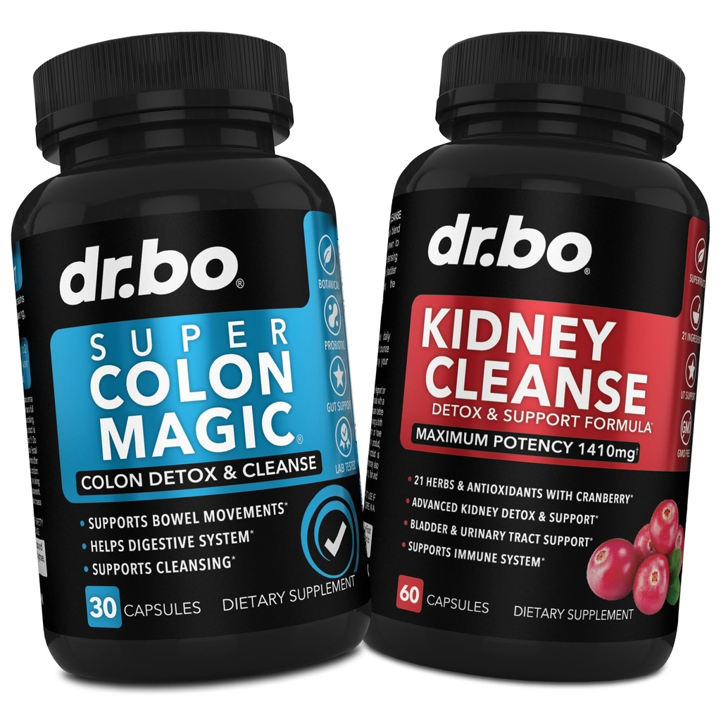 Čiščenje Colon Cleanser Detox & Ledvice čiščenje - 15 dan Colon Cleanse tablete Probiotic & Ledvice Detox podpora dodatek brusnice - Bowel gibanje dopolnila za črevesno želodčno napihnjenost črevesja in ledvice