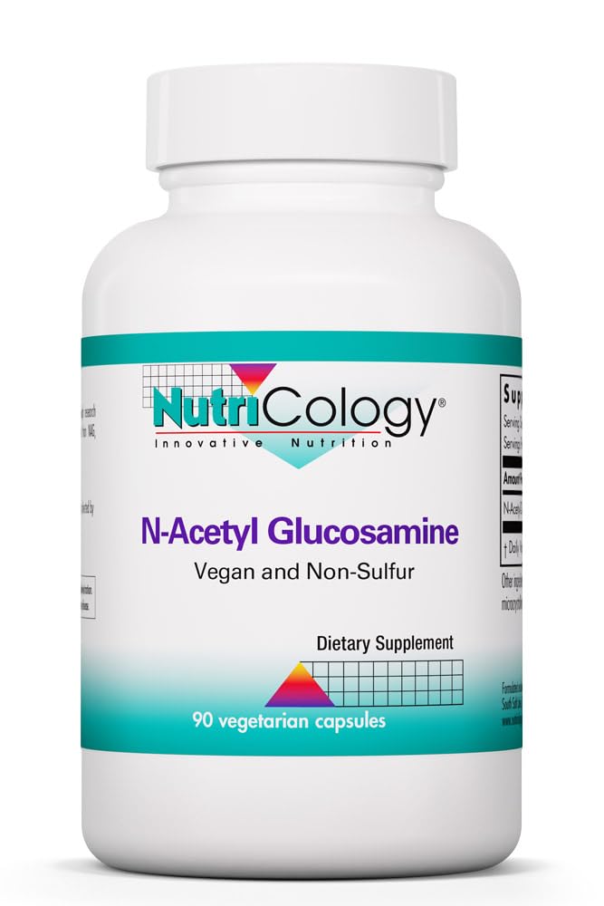 Nutrikološka skupina N-acetil D-glukozamin 500mg - NAG dodatek, skupna podpora, glukozamin sulfat, skupno zdravje Formula, Aktivator gibljivosti, Vegan, Ne-Sulfur, Vegetarijanske kapsule - 90 Število