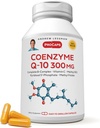 ANDREW LESSMAN Koencim Q-10 300 mg 120 Kapsule - bistvene za proizvodnjo energije in Optimum ključne funkcije organov, antioksidantna podpora, omamljen z staranjem, Plus B-kompleks. Kapsule zlahka pogoltnete