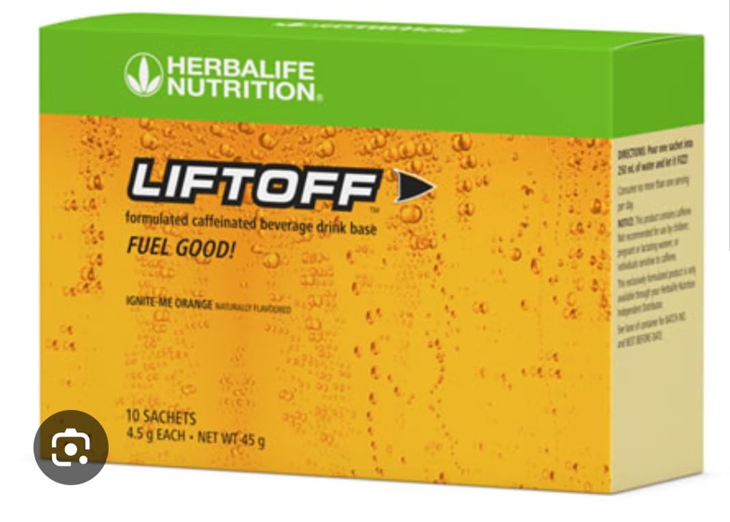 Herbalife Nutrition LIFTOFF Energija Packs - Lemon-Lime Blast - Instant pijača za naravno povečanje energije, Počisti misli, Izboljša koncentracijo, 30 Število (30 Packs), Zelena limona-Lime Blast