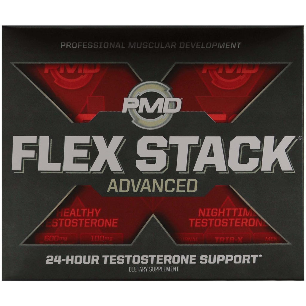 PMD šport Flex Stack Advanced 24-urni testosteron Stack za Lean mišično rast, moč, okrevanje, Libido in nemirno spanje - N-test 600 Napredno / 90 Tekoči T-Gels, Z-test 90 Kapsule ...