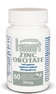 Superpametni - Cinkov orotat dodatek 100 mg na dan (izboljšana oblika) - Imunska podpora - Energija in presnova Booster - Blage Acne tablete - zdravje kože 