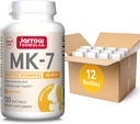 Jarrow Formule MK-7 90mcg-bioaktivna oblika VIT K2-120 Servings (Softgels)-za kosti & CV zdravje-VIT K2 MK-7 dietarni Supp-K2 VIT Supp MK-7-gluten Free,12 Pakiranje