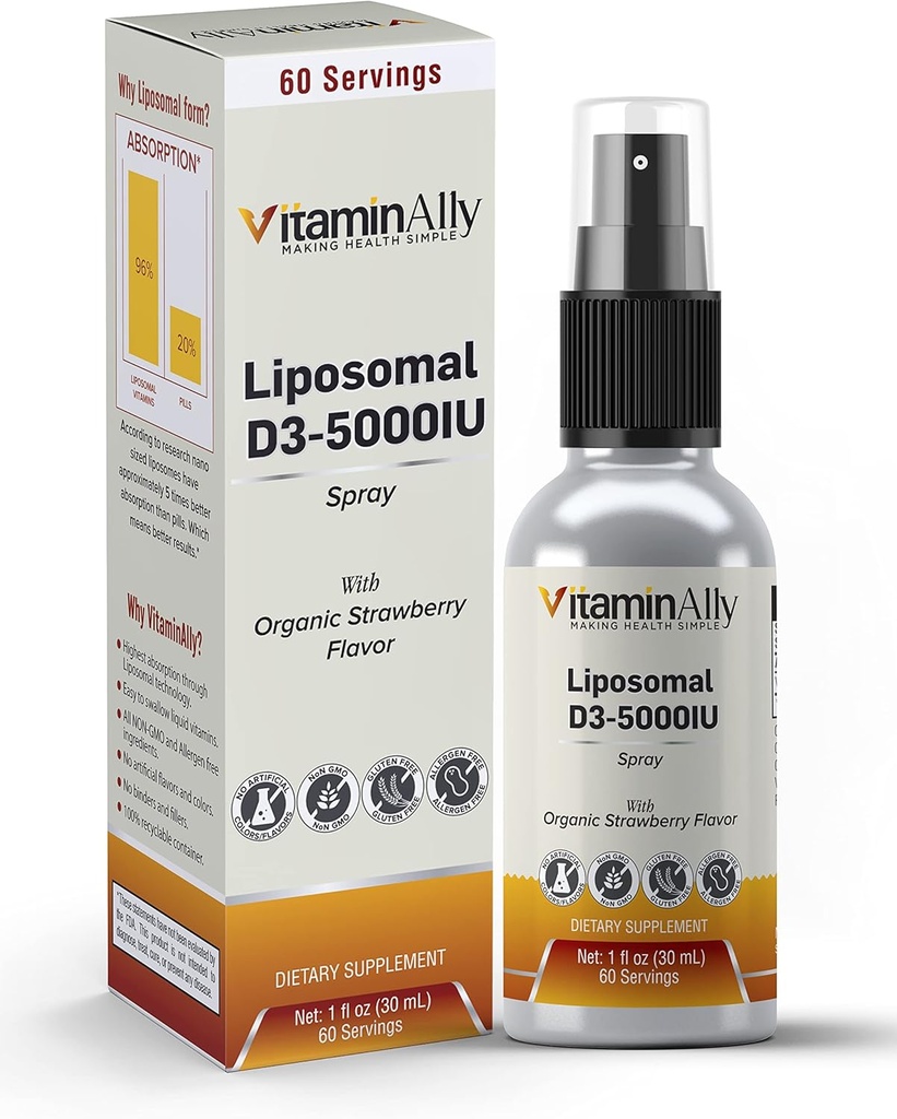Liposomski tekoči vitamin D3-50000IU Spray 