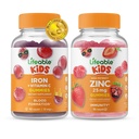 Življenjski Iron & Vitamin C Otroci + Cink 25mg Otroci, Gummies Bundle - odličen okus, Vitamin dopolnilo, Gluten brezplačno, GSO brezplačno, Žvečljivi Gummy