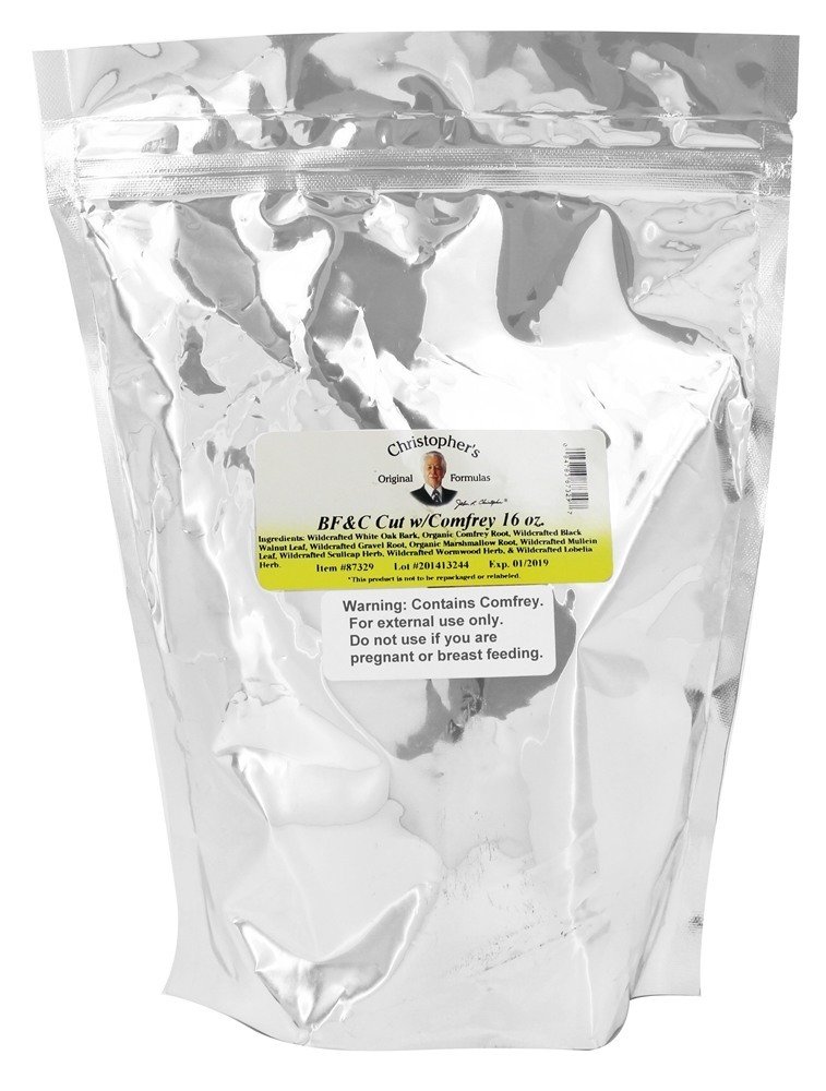 Christopher's Original Formule BF&C Rez s Comfrey, 16 oz - Zeliščna podpora za kosti, meso in kartilaža