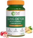 SENTA Pure Nutrition Lung Detox dodatek z naravno zeliščno mešanico vitamina C, grozdnega semena & vazaka listov ekstrakt 