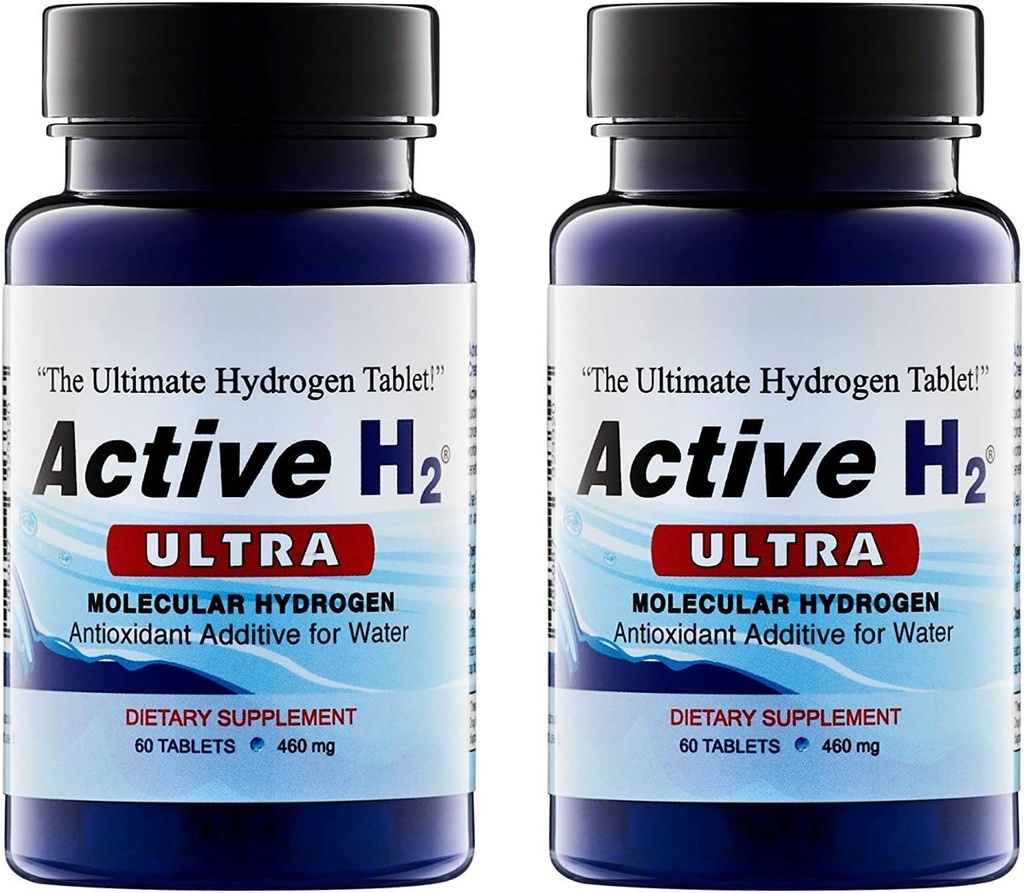 Active H2 Ultra+ Tableta za vodik - Optimizacija zdravja, podpora Immuniteta, in ravnotežje antioksidanti z koristmi molekulskega vodika 120 Servinga