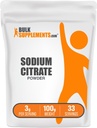 BulkSupplements.com Natrijev citrat v prahu - Natrijev citrat stopnja hrane, Emulgator, Flavor Izboljšava - Gluten Free, 3g na Serving, 100g (3.5 oz) (Pack of 1)