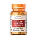 Puritan's Pride Multi-Enzyme Formula, Prebavna pomoč za beljakovine, maščobe in ogljikove hidrate, Prehranska dopolnila za dietetično in zdravo podporo Gut, 50 Day Supply, 100 Enostavne za pogoltnitev obložene tablete