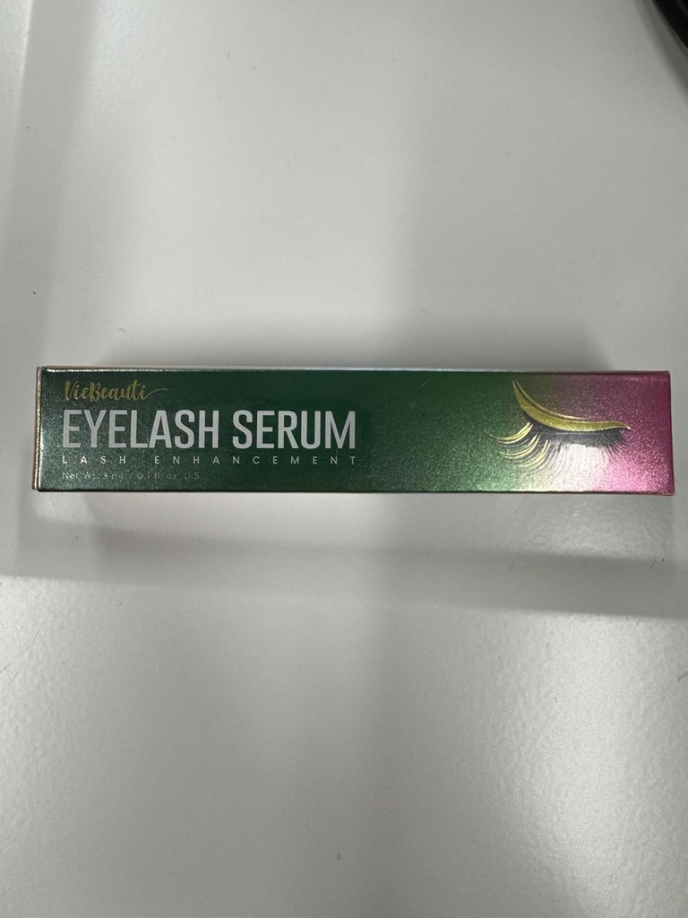VieBeauti 3 ml Zelena dvodelna črpalka in brow revitalizer – Ojači dolžino, gostoto in prostornino