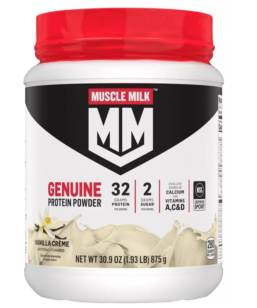 Mišično mleko Lean Muscle Vanilla Creme Protein Prašek, 1,93 funt (paket po 1)
