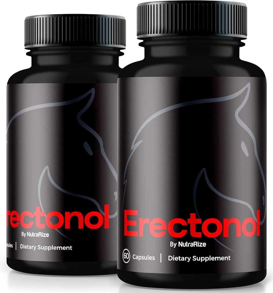 (2 paket) Erectonol Kapsule za moške, Erectonol moški prehrana dodatek, Dnevna formula za moške Wellness in Vrh uspešnosti, Napredne tablete Formule za aktivni življenjski slog, Ocene (120 kapsule)