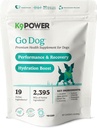 K9 Power Go Dog Hydration & Performance Drink Mix 1 lb - Aktivni pasji dodatek za mišične funkcije, vzdržljivost, recovery, z elektrolitsko podporo