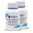 VSL #3® Probiotiki za digestivno zdravje, IBS & UC simptomi - 112,5B CFU, visoko potencialnost, multi-stream, živo, hlajeni probiotik, Medical Food for Gut Health Support pri moških in ženskah, 120 kapsul