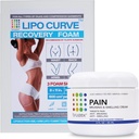 Arnica Montana Podplutbe in Stanovanje Cream & LipoCurve Pena Post kirurgija Pads Bundle, za Liposuction Post kirurgija okrevanje in limfatično odvajanje