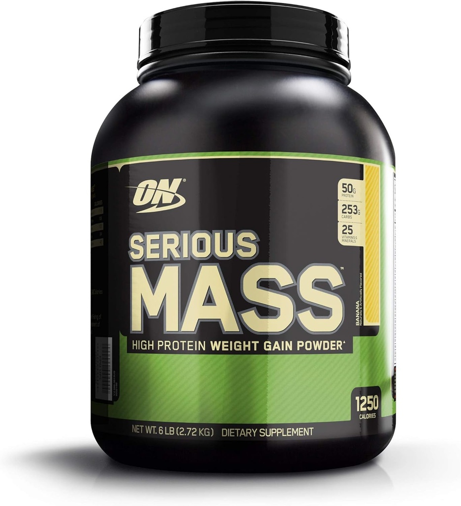 Zdravje in lepota Optimum Nutrition Resna MassTM, Banana, 6 lb (2,72 kg)