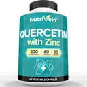 Nutrivein Cink Quercetin Kombiniran dodatek - Izboljšana absorpcija Quercetin z cinkom za dihala, kardio, Imunska, & Polna podpora Body - Največja biološka razpoložljivost