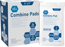 MED PRIDE Nonstick Sterile Abd Combine Pads 5x9 v ekstra Absorbent Kirurško oblačenje za težko puščanje (40 števk)